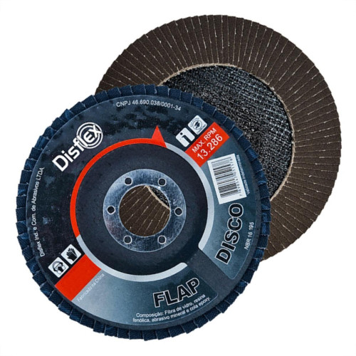 Disflex Disco Flap Alo 4.1/2 X 40 - Kit C/10 Un
