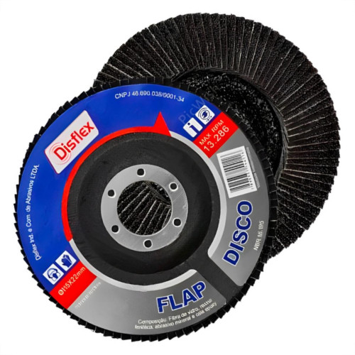 Disflex Disco Flap Fibra 4.1/2X120