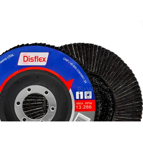 Disflex Disco Flap Fibra 4.1/2X120