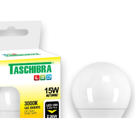 Taschibra Lamp Led Bulbo 15W 3,0K
