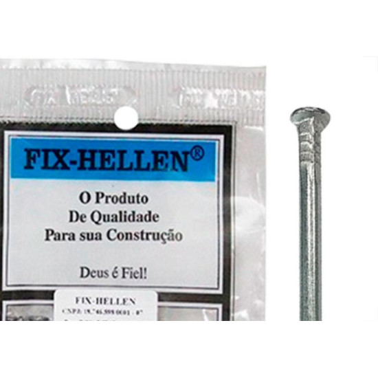 Fix-Hellen Prego F.Hellen Pol.C/Cabeça 10X10 C/ 50G - Kit C/10 Pt Fix-Hellen Prego F.Hellen Pol.C/Cabeça 10X10 C/ 50G - Kit C/10 Pt
