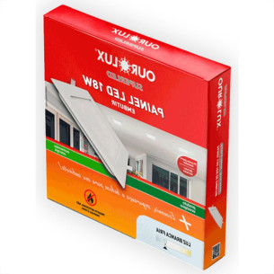 Ourolux Lum.Led Emb Qdr Ouro 18W 2,7K-3207A