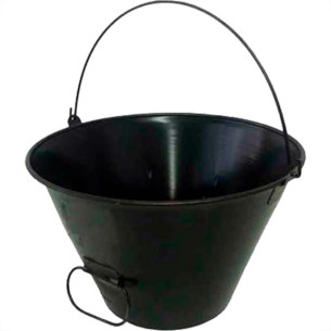 Baldebras Balde Metalico  Preto 10L