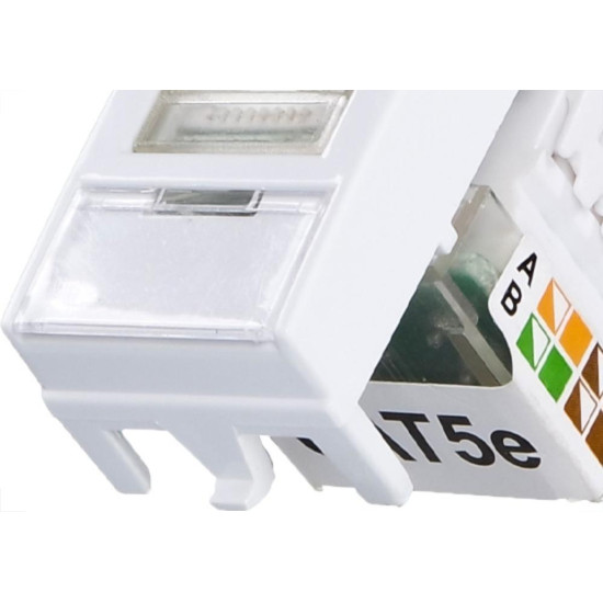 Margirius Tomada Rj45 Cat5E Sleek Branca Margirius Tomada Rj45 Cat5E Sleek Branca