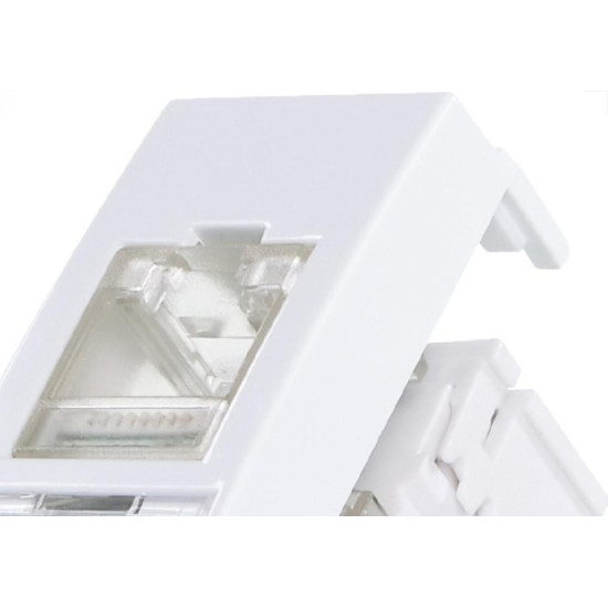 Margirius Tomada Rj45 Cat5E Sleek Branca Margirius Tomada Rj45 Cat5E Sleek Branca
