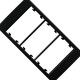 Margirius Placa P/Condulete 3P C/Sup Sleek Eb