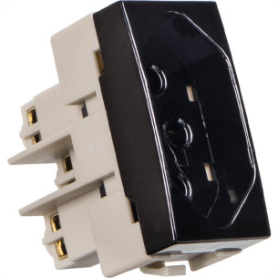 Margirius Tomada P.Brasil 2P+T 10A Sleek Ebon