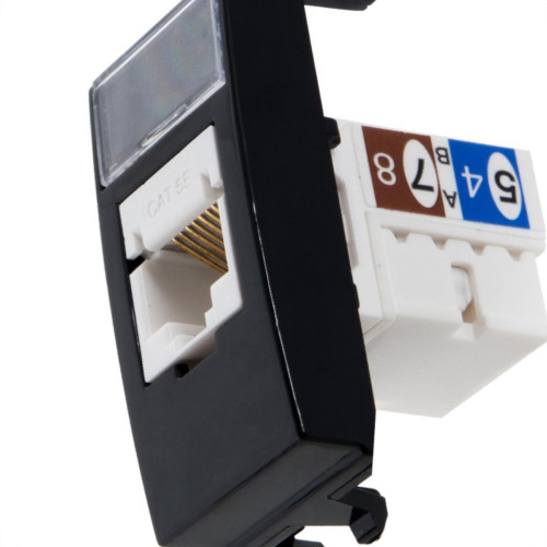 Margirius Tomada Rj45 Cat5E Sleek Ebony Margirius Tomada Rj45 Cat5E Sleek Ebony