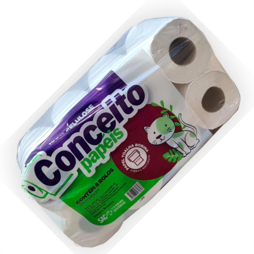Conceito Papeis Papel Toal.Bobina 100% Cl.100Mtx8 Conceito Papeis Papel Toal.Bobina 100% Cl.100Mtx8