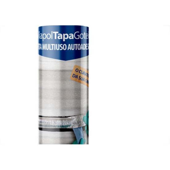 Viapol Fita Adesiva Tapa Goteira 60Cmx10Mt