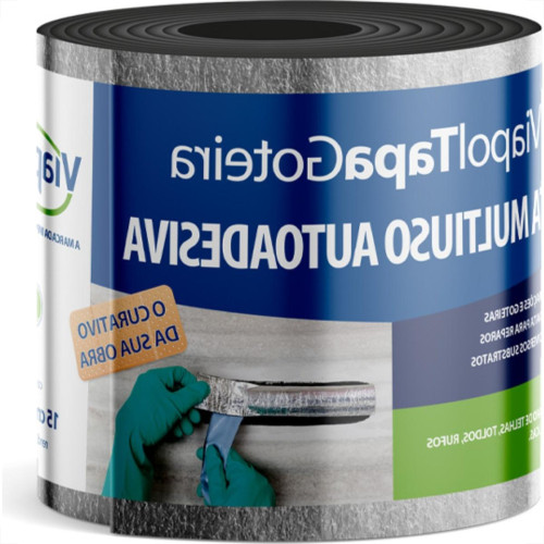 Viapol Fita Adesiva Tapa Goteira 15Cmx10Mt