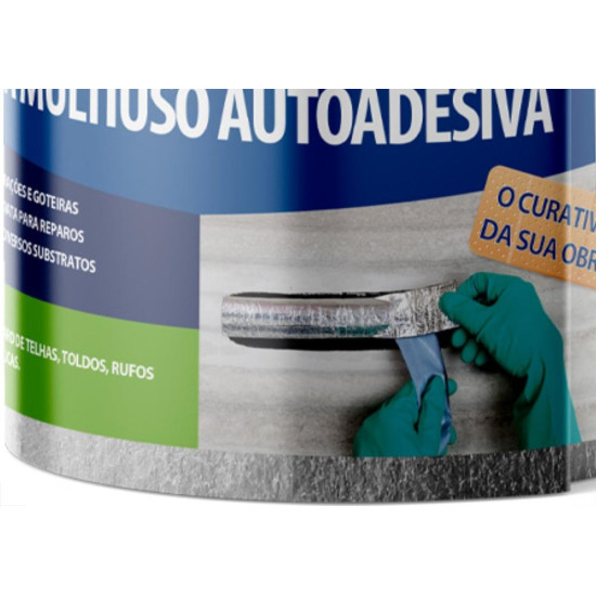 Viapol Fita Adesiva Tapa Goteira 15Cmx10Mt