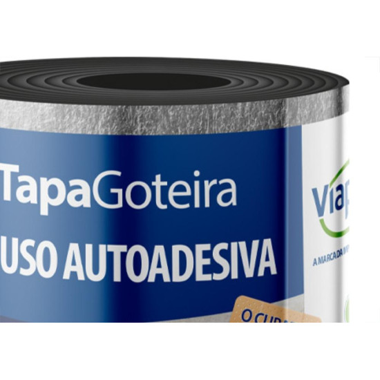 Viapol Fita Adesiva Tapa Goteira 15Cmx10Mt