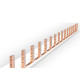 Enerbras Barramento Pente Din 2P/12 - Kit C/5 Un Enerbras Barramento Pente Din 2P/12 - Kit C/5 Un