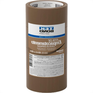 Tek Fita Adesiva P/Embalagem Marrom 48X40Mt - Kit C/4 Un