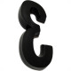 Deplasti Numero 3D Preto 3 13Cm Deplasti Numero 3D Preto 3 13Cm