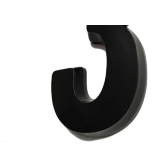 Deplasti Numero 3D Preto 3 13Cm Deplasti Numero 3D Preto 3 13Cm