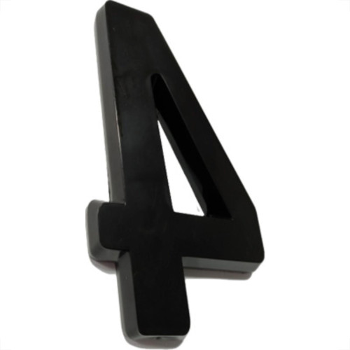 Deplasti Numero 3D Preto 4 13Cm Deplasti Numero 3D Preto 4 13Cm