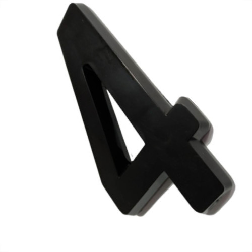 Deplasti Numero 3D Preto 4 13Cm Deplasti Numero 3D Preto 4 13Cm