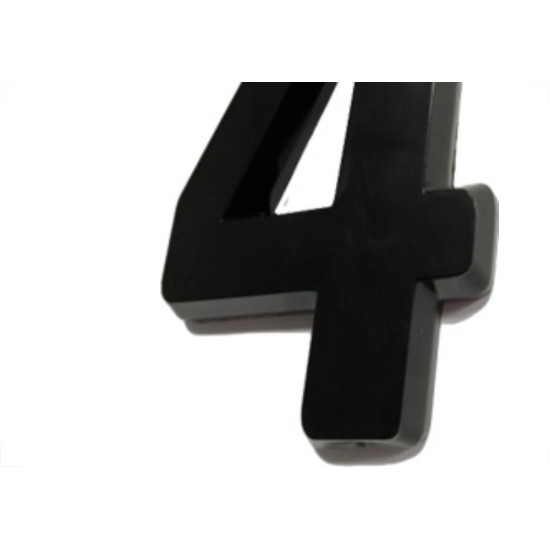 Deplasti Numero 3D Preto 4 13Cm Deplasti Numero 3D Preto 4 13Cm