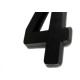 Deplasti Numero 3D Preto 4 13Cm Deplasti Numero 3D Preto 4 13Cm