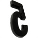 Deplasti Numero 3D Preto 5 13Cm Deplasti Numero 3D Preto 5 13Cm