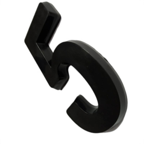 Deplasti Numero 3D Preto 5 13Cm Deplasti Numero 3D Preto 5 13Cm