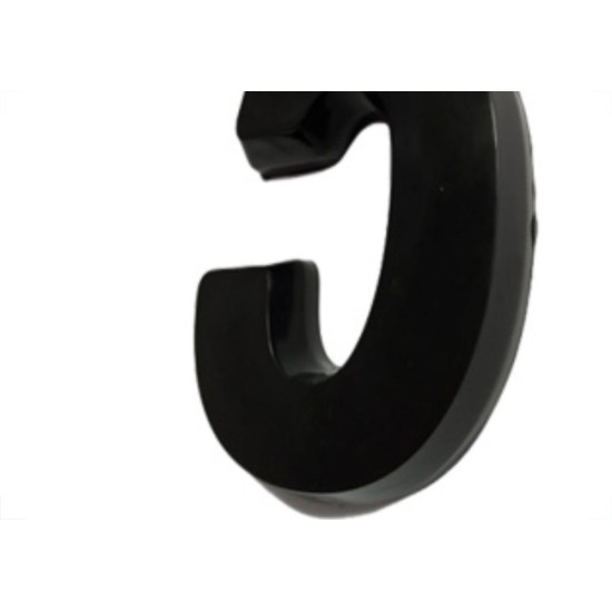 Deplasti Numero 3D Preto 5 13Cm Deplasti Numero 3D Preto 5 13Cm