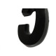 Deplasti Numero 3D Preto 5 13Cm Deplasti Numero 3D Preto 5 13Cm