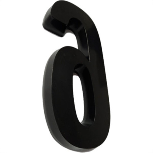 Deplasti Numero 3D Preto 6 13Cm Deplasti Numero 3D Preto 6 13Cm
