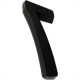Deplasti Numero 3D Preto 7 13Cm Deplasti Numero 3D Preto 7 13Cm