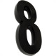 Deplasti Numero 3D Preto 8 13Cm Deplasti Numero 3D Preto 8 13Cm