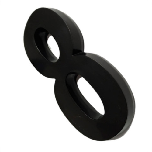 Deplasti Numero 3D Preto 8 13Cm Deplasti Numero 3D Preto 8 13Cm
