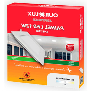 Ourolux Lum.Led Emb Qdr Ouro 12W 2,7K-3209A