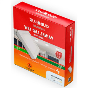 Ourolux Lum.Led Sob Qdr Ouro 12W 2,7K-3217A