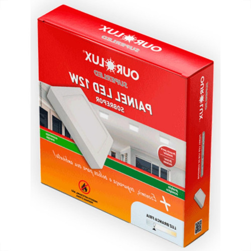 Ourolux Lum.Led Sob Qdr Ouro 12W 2,7K-3217A Ourolux Lum.Led Sob Qdr Ouro 12W 2,7K-3217A