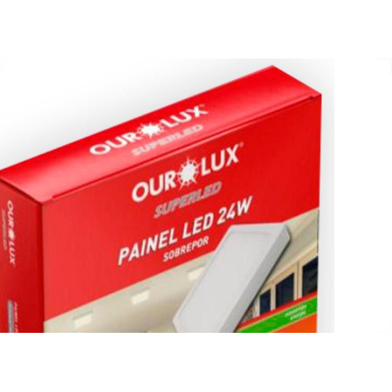 Ourolux Lum.Led Sob Qdr Ouro 24W 2,7K-3213A