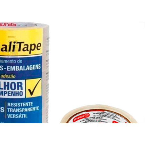 Adelbras Fita Adesiva P/Embalagem Transp. 48X 45 - Kit C/4 Rl Adelbras Fita Adesiva P/Embalagem Transp. 48X 45 - Kit C/4 Rl