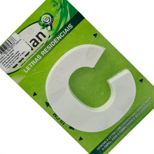 Lubian Letra 3D Branca Abs C 10Cm