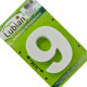 Lubian Numero 3D Branco Abs 9 10Cm Lubian Numero 3D Branco Abs 9 10Cm