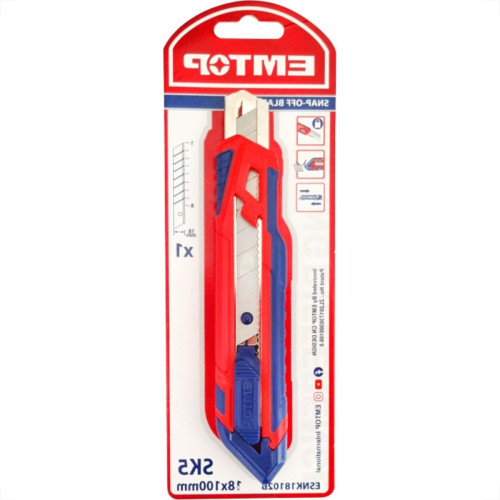 Emtop Estilete Emborrachado Sk5 - 18Mm Emtop Estilete Emborrachado Sk5 - 18Mm