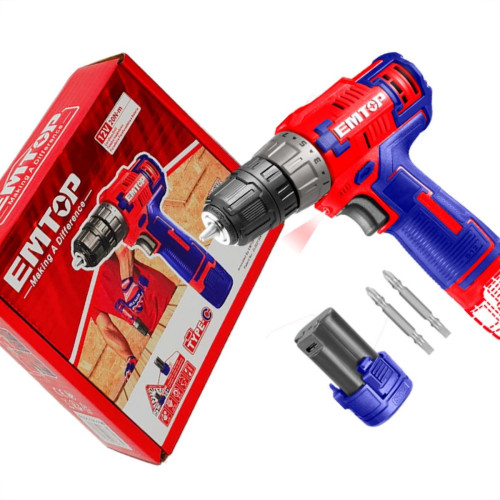 Emtop Furadeira/Parafusadeira 12V 20N Bat 1,5Ah Emtop Furadeira/Parafusadeira 12V 20N Bat 1,5Ah