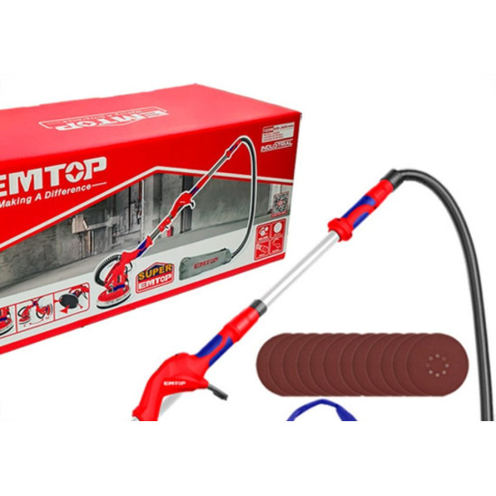 Emtop Lixadeira Drywall 1050W 220V+Aces