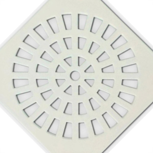 Grap Grelha Plast.Quadr.Branca 150 - Kit C/6 Un