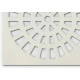 Grap Grelha Plast.Quadr.Branca 150 - Kit C/6 Un