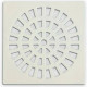Grap Grelha Plast.Quadr.Branca 100  - Kit C/6 Un