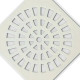 Grap Grelha Plast.Quadr.Branca 100  - Kit C/6 Un
