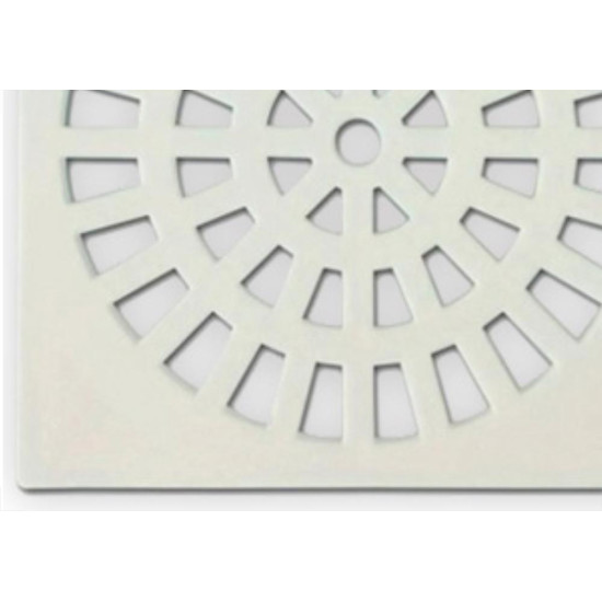 Grap Grelha Plast.Quadr.Branca 100  - Kit C/6 Un
