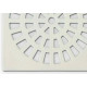 Grap Grelha Plast.Quadr.Branca 100  - Kit C/6 Un