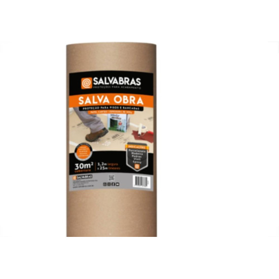 Salvabras Papel Salva Obra 1,20Mt X 25Mt Salvabras Papel Salva Obra 1,20Mt X 25Mt